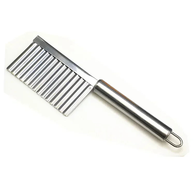 Stainless Steel Wave Potato Slicer & Veggie Cutter Vegetable Slicer Qme A