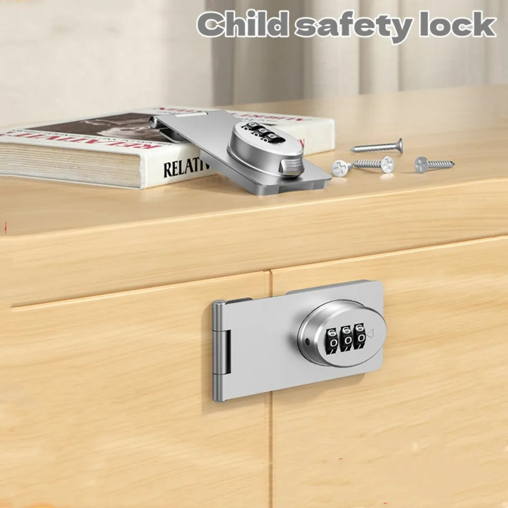 Double Drawer Password Lock | No-Drill Child Safety Cabinet Lock Cabinet Drawer Lock Qme