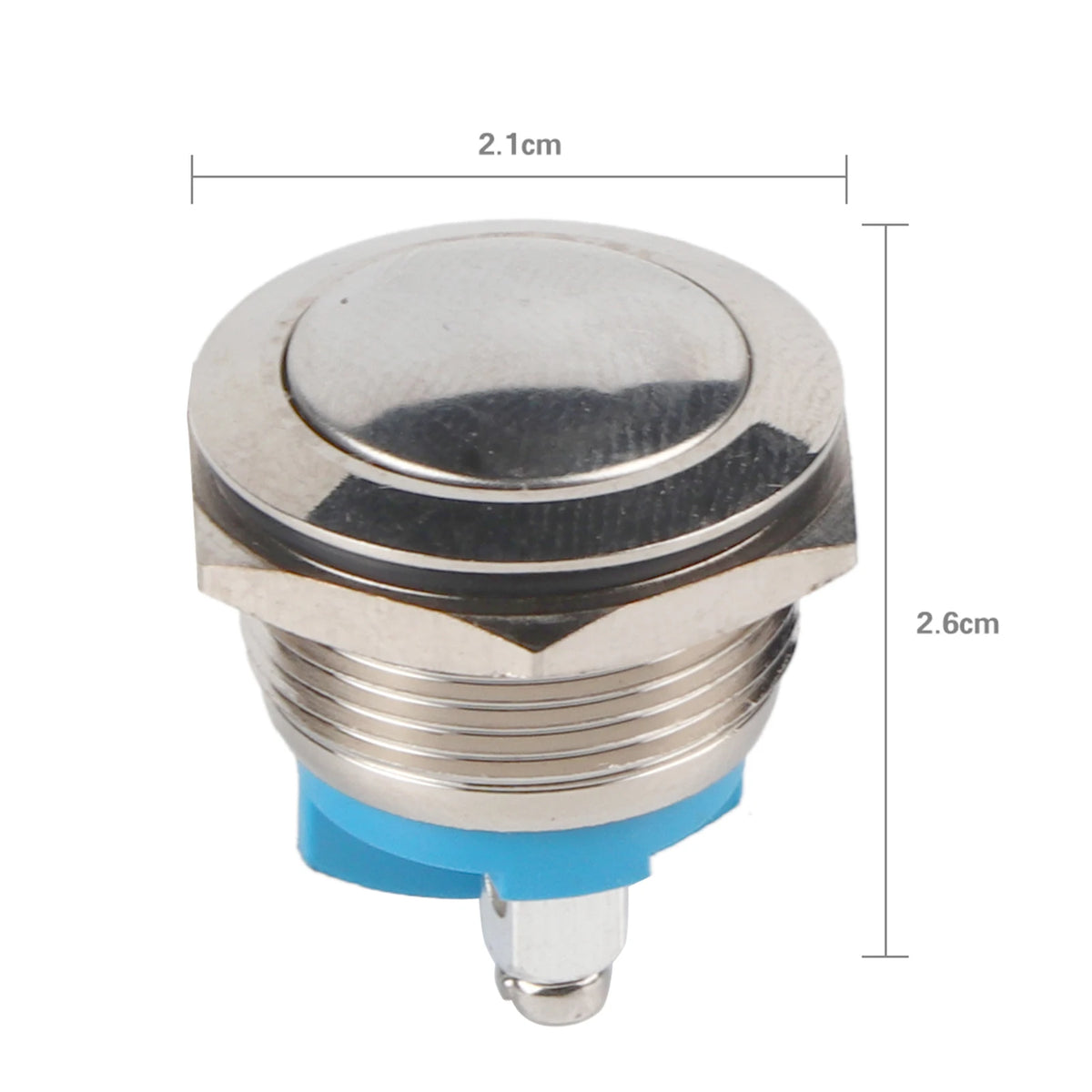19mm Waterproof Metal Momentary Push Button Switch 12V Momentary Push Switch Qst