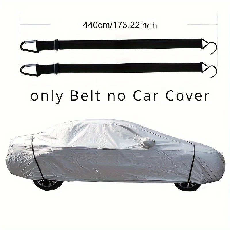 Windproof Car Cover Straps – Adjustable Fixation Belts (2 Pack) Car Cover Straps Qme