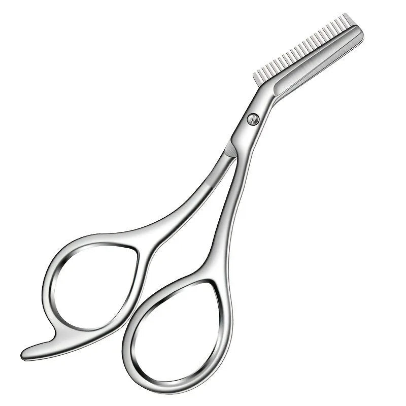Stainless Steel Eyebrow Trimmer Scissors – Precision Grooming Grooming Scissors Qme Silver China Mainland