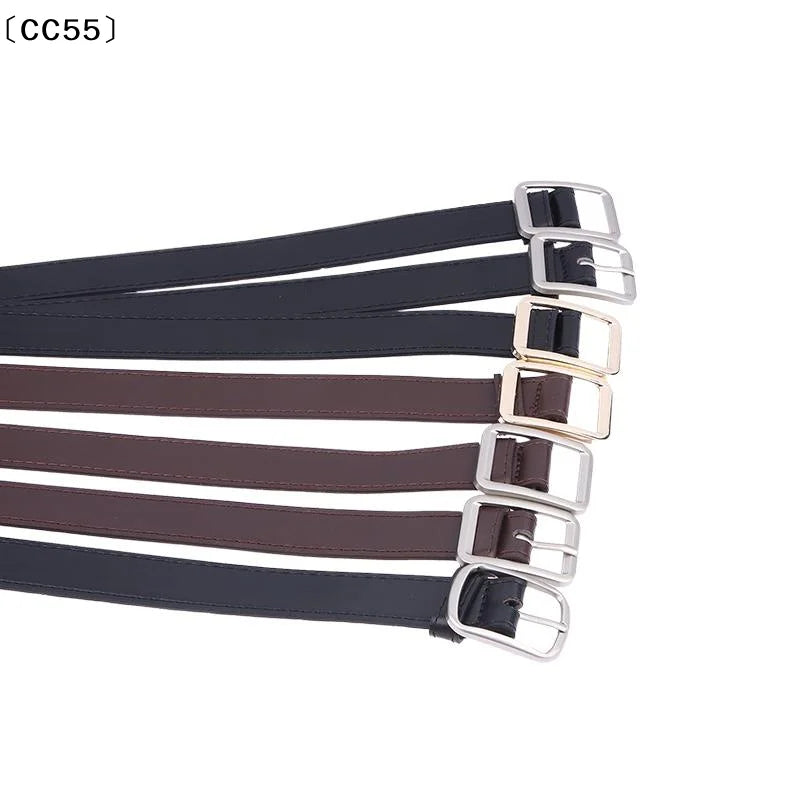 Women's PU No-Hole Pin Buckle Belt – Retro Style for Jeans Women's Fashion Belt Qst