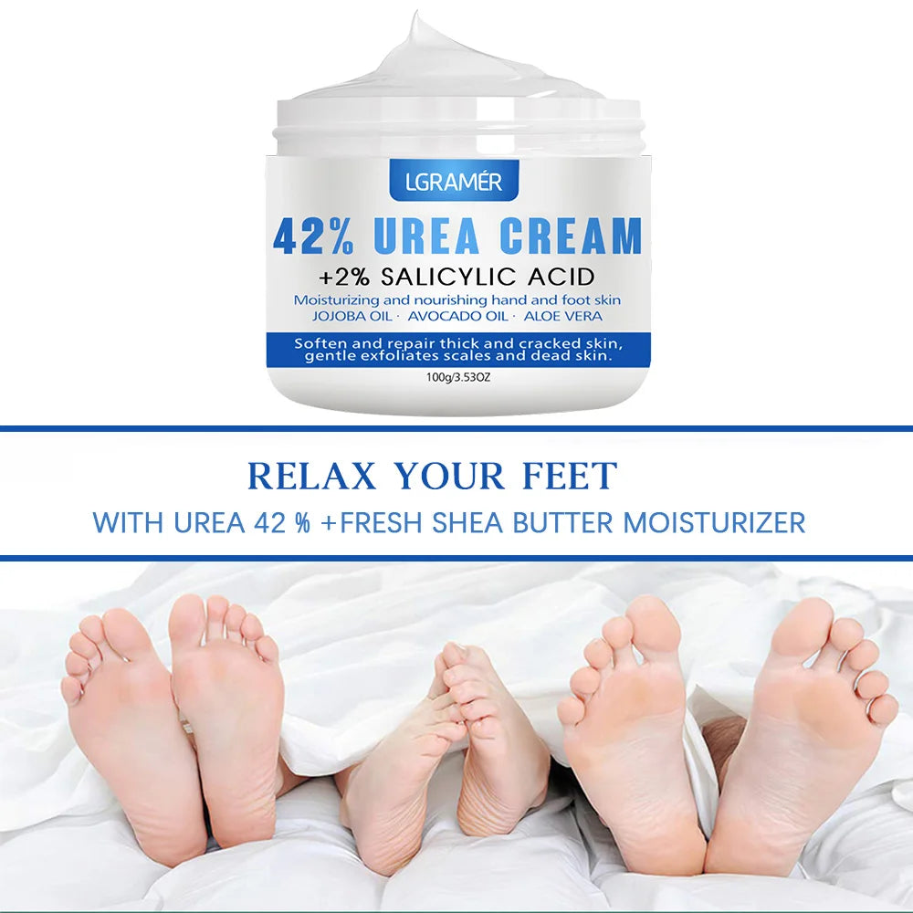YOUNGCOME 42% Urea Hand & Foot Cream – Deep Moisturizer Foot & Hand Cream Qst
