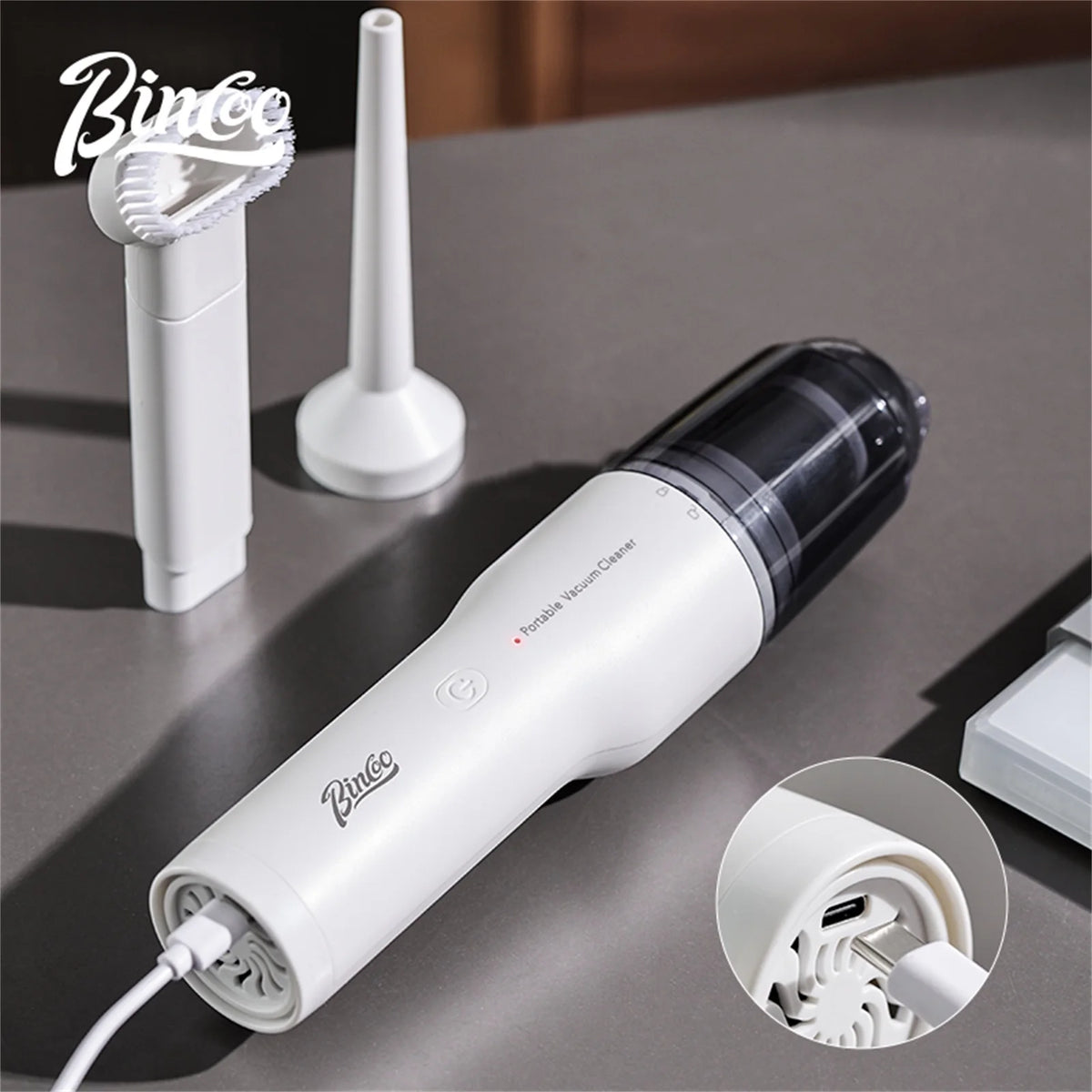 Bincoo Wireless Coffee Powder Extractor & Desktop Vacuum Coffee Vacuum Cleaner Qst