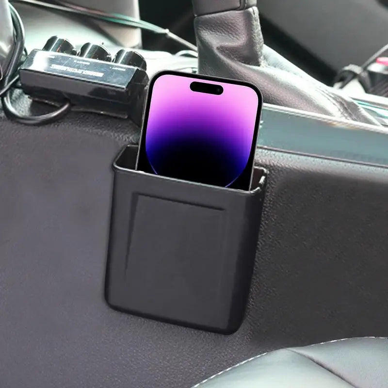 Adhesive Car Dash Organizer – ABS Storage Box for Keys & Phone Car Dash Organizer Qst