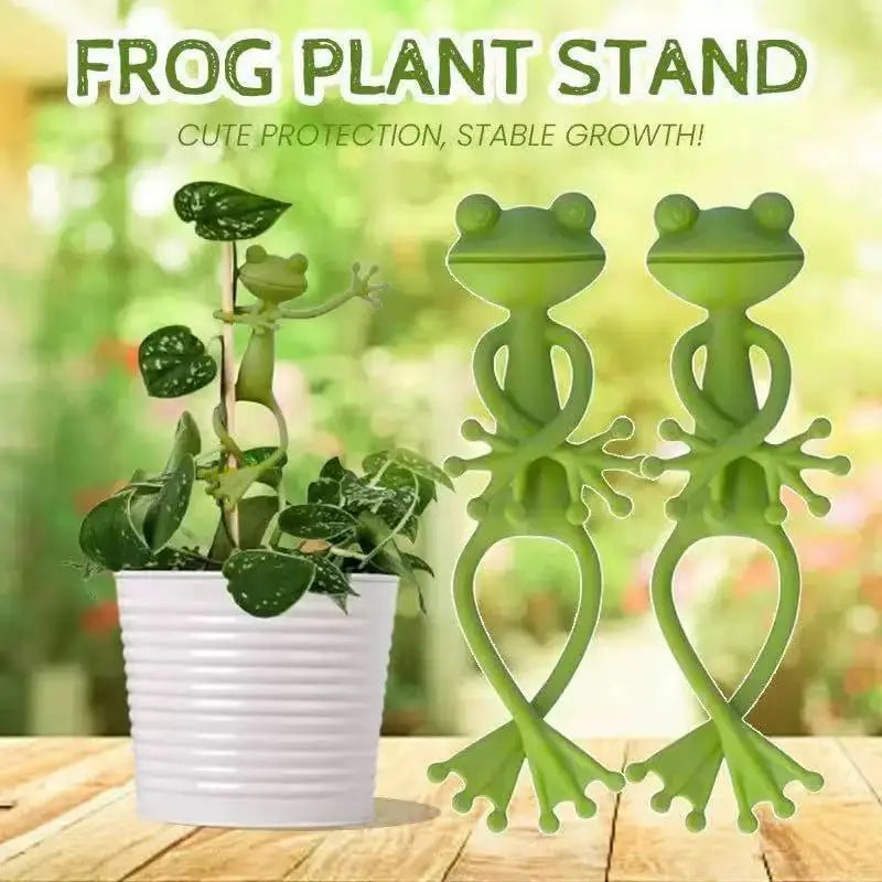 Frog Plant Stand Decorative Clip Plastic Support Frame Plant Support Clip Qme
