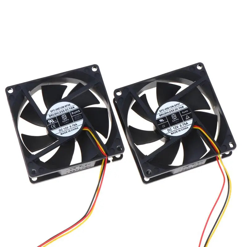 80x80x25mm 12V 3-Wire Server Cooling Fan EF06 EF07 Server Cooling Fan Qme