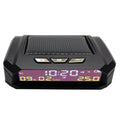 Solar Car Digital Clock – LCD Time, Date & Temperature Car Dashboard Clock Qme B