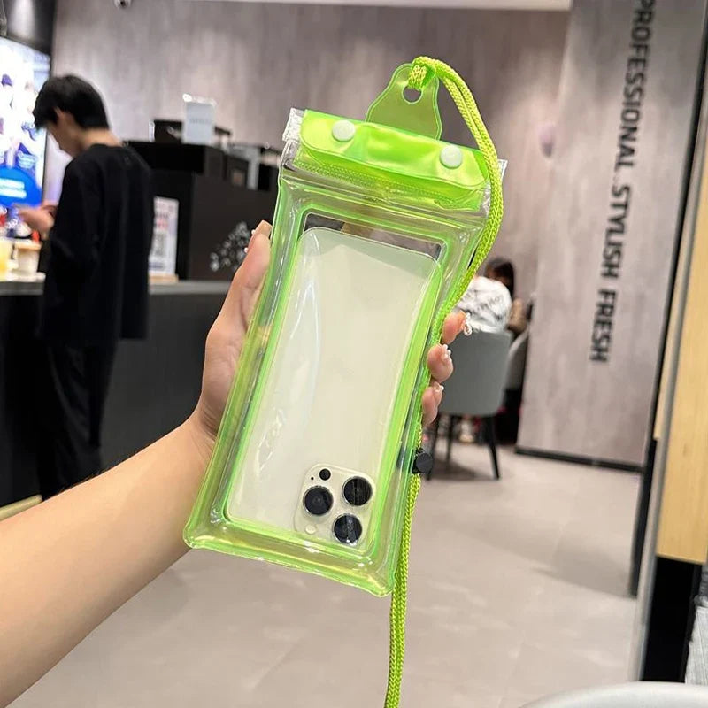 Waterproof Phone Pouch – Touch Screen Compatible Swimming Waterproof Phone Pouch Qme one size Green