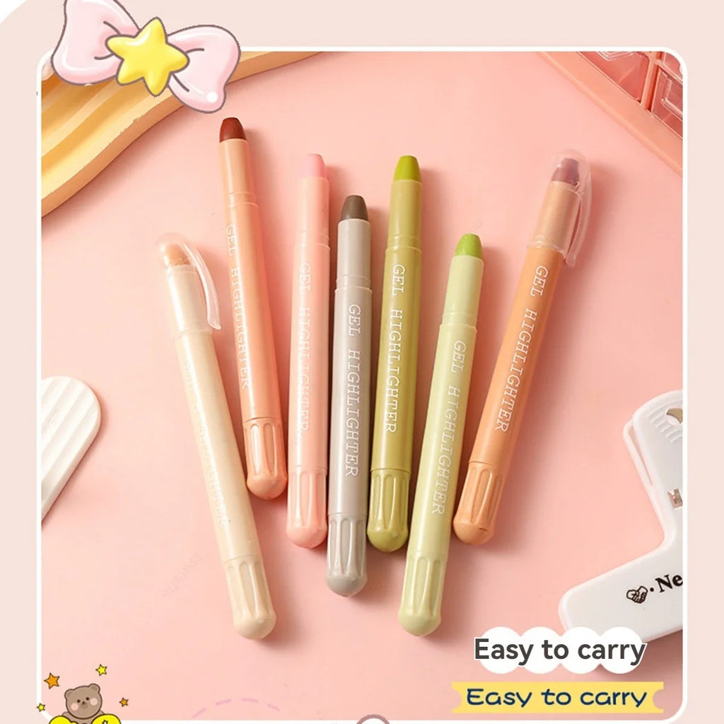 Bible Highlighters Morandi Colors Non-Bleeding Gel Pens – 8pc Set Gel Highlighter Set Qme