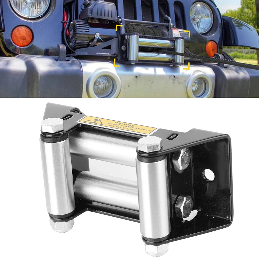 Heavy Duty Roller Fairlead Winch Cable Guide 125mm Iron Winch Roller Fairlead Qme