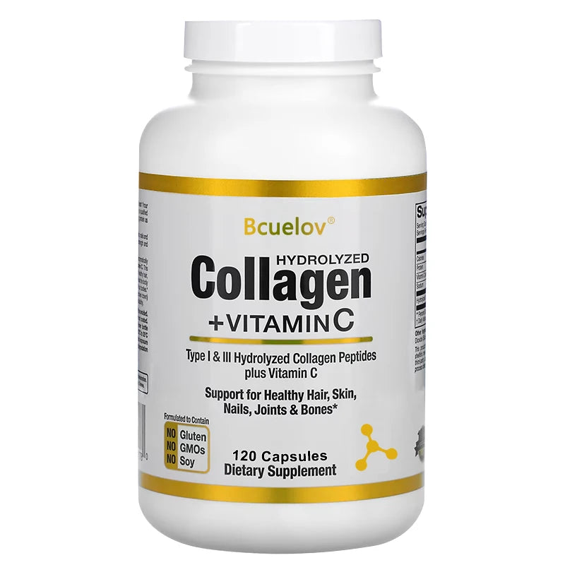 Marine Collagen Capsules – Skin, Hair, Nails & Joints | 120ct Collagen Supplement Qst