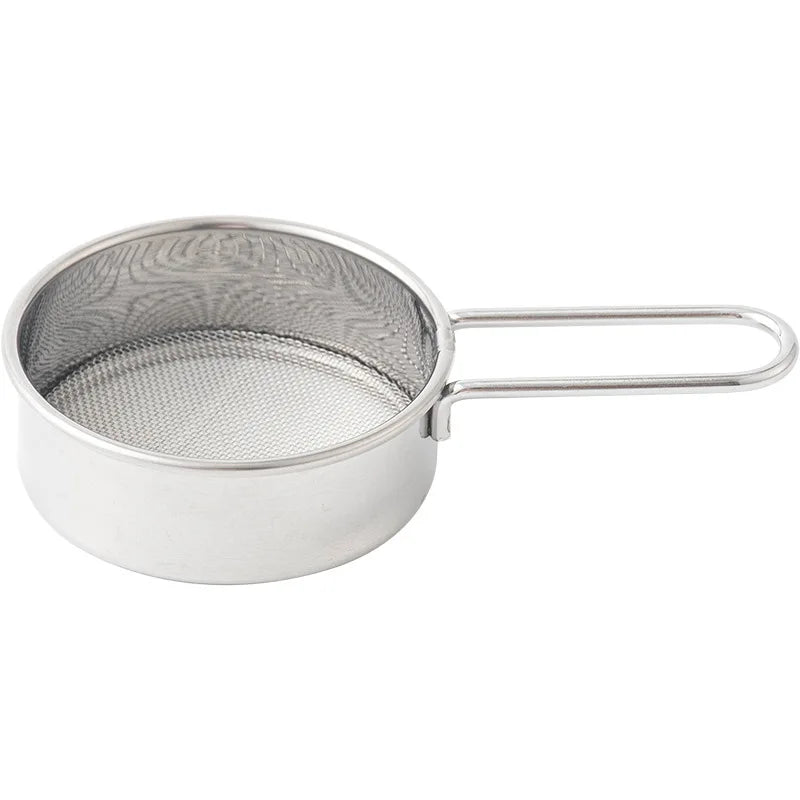 Mini Stainless Steel Flour Sieve Sifter & Fine Mesh Strainer Flour Sieve Strainer Qme Silver Mini