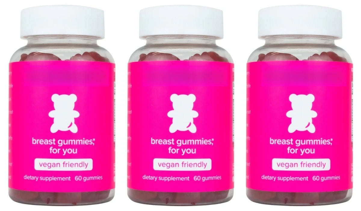 Women's Multivitamin Gummies | Herbal Extracts & Vitamins 60ct Multivitamin Gummies Qst 3 Pink Bottles