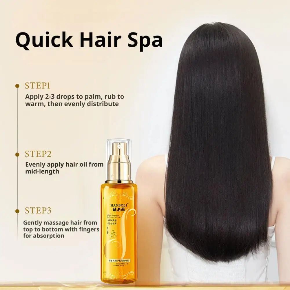 Essential Oil Hair Spray – Moisturizing & Softening Essence Leave-In Hair Spray Qme
