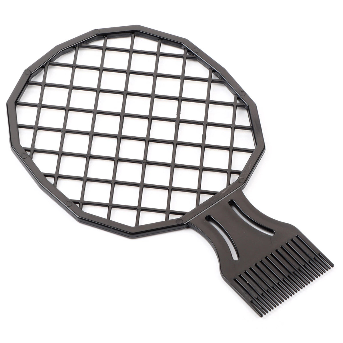 Afro Curly Hair Comb – Tin Foil Hot Perm Hairdressing Tool Hair Styling Comb Qst black