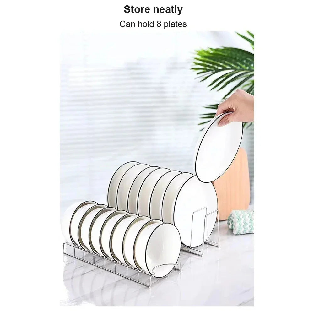 Stainless Steel Dish Drying Rack – Space-Saving Plate Drainer Dish Drying Rack Qme