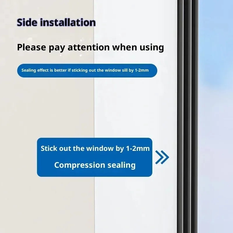 Self-Adhesive Door & Window Seal Strip – Windproof Soundproof Door & Window Seal Strip Qme