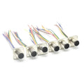 M12 Aviation Plug 8-Core 6P 2A Square Fixed Male Connector Aviation Plug Connector Qme Default Title