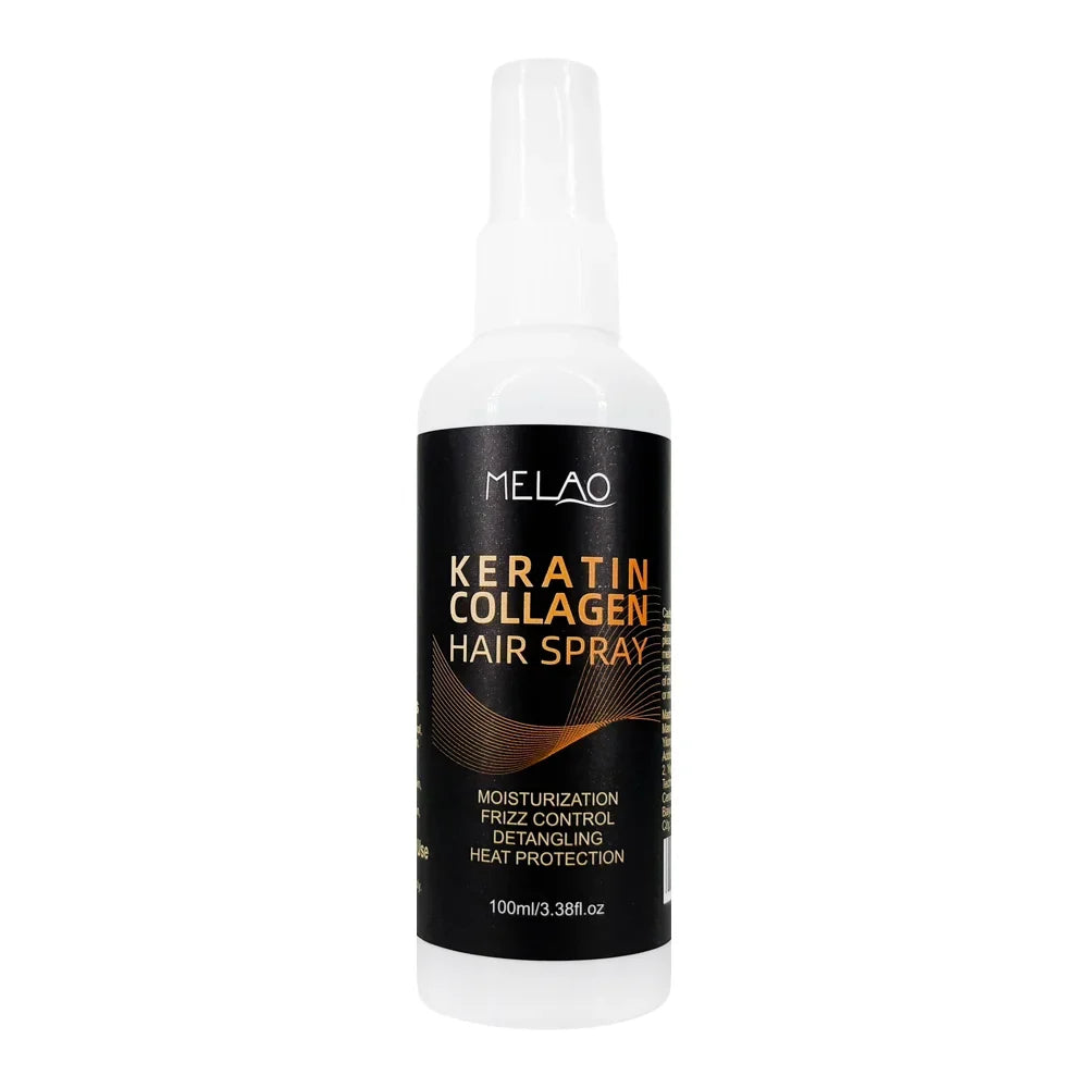 MELAO Collagen Keratin Leave-In Hair Spray | Repair & Strengthen Leave-In Hair Spray Qme KERATIN COLLAGEN
