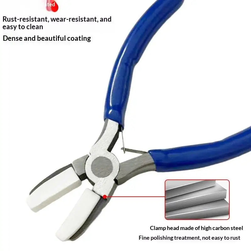 Nylon Jaw Flat Nose Pliers – Beading & Jewelry DIY Tool Jewelry Making Pliers Qme