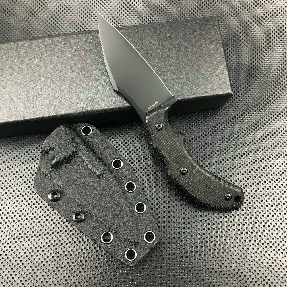 TRSKT M390 Fixed Blade Knife – Micarta Handle & Kydex Sheath Fixed Blade Knife Qst