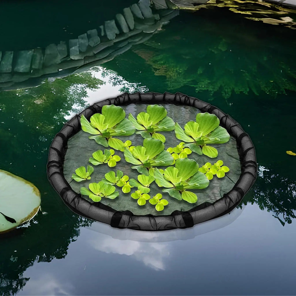 Floating Pond Plant Corral Fine Mesh Netting – 45cm / 17.7in Floating Pond Planter Qme