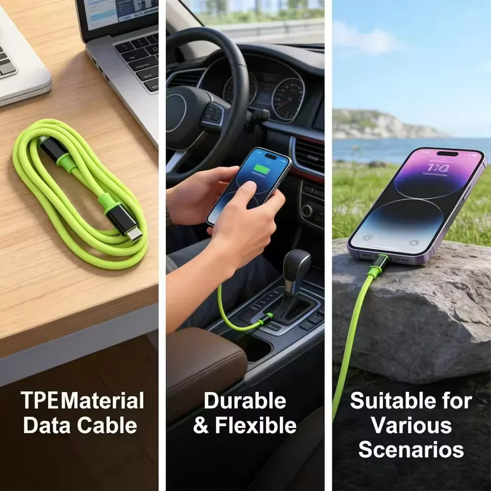 240W USB-C Fast Charging Cable | 0.3m–2m | PD & QC 3.0 USB-C Charging Cable Qme