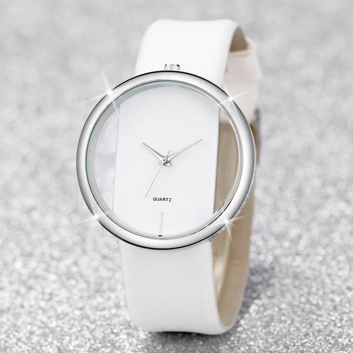 Couple Transparent Hollow Out Quartz Watch – Skeleton Dial Couple Quartz Watch Qme