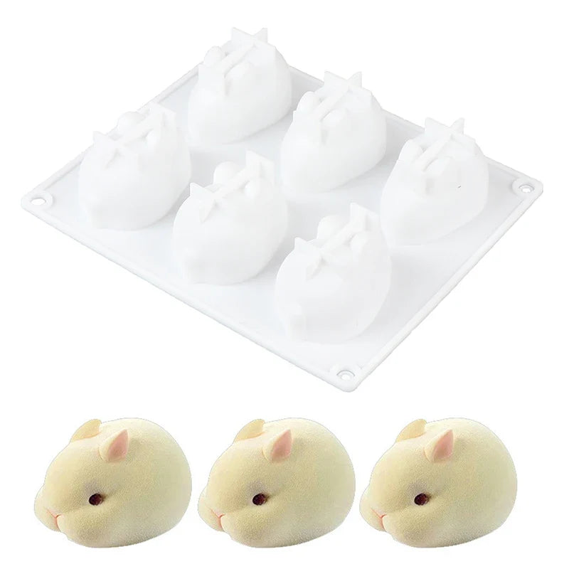 Silicone 3D Cake Mold Set – 6 Mousse & Baking Forms Silicone Cake Mold Qme