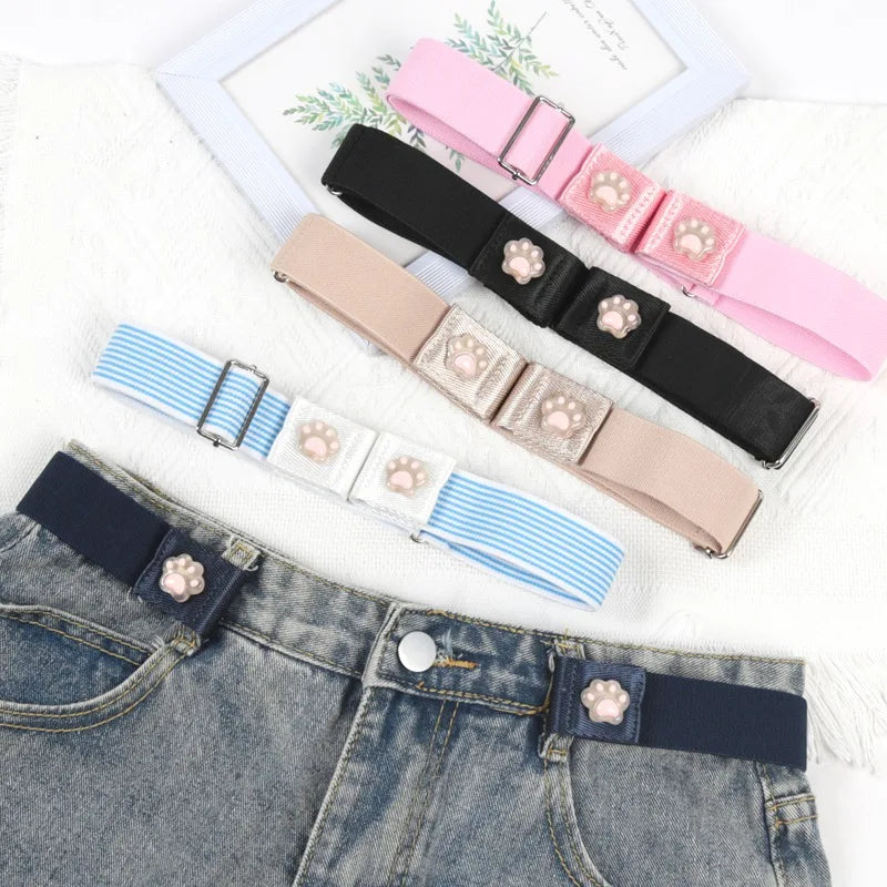 Traceless Invisible Elastic Waist Belt – Buckle-Free Adjustable Elastic Waist Belt Qme