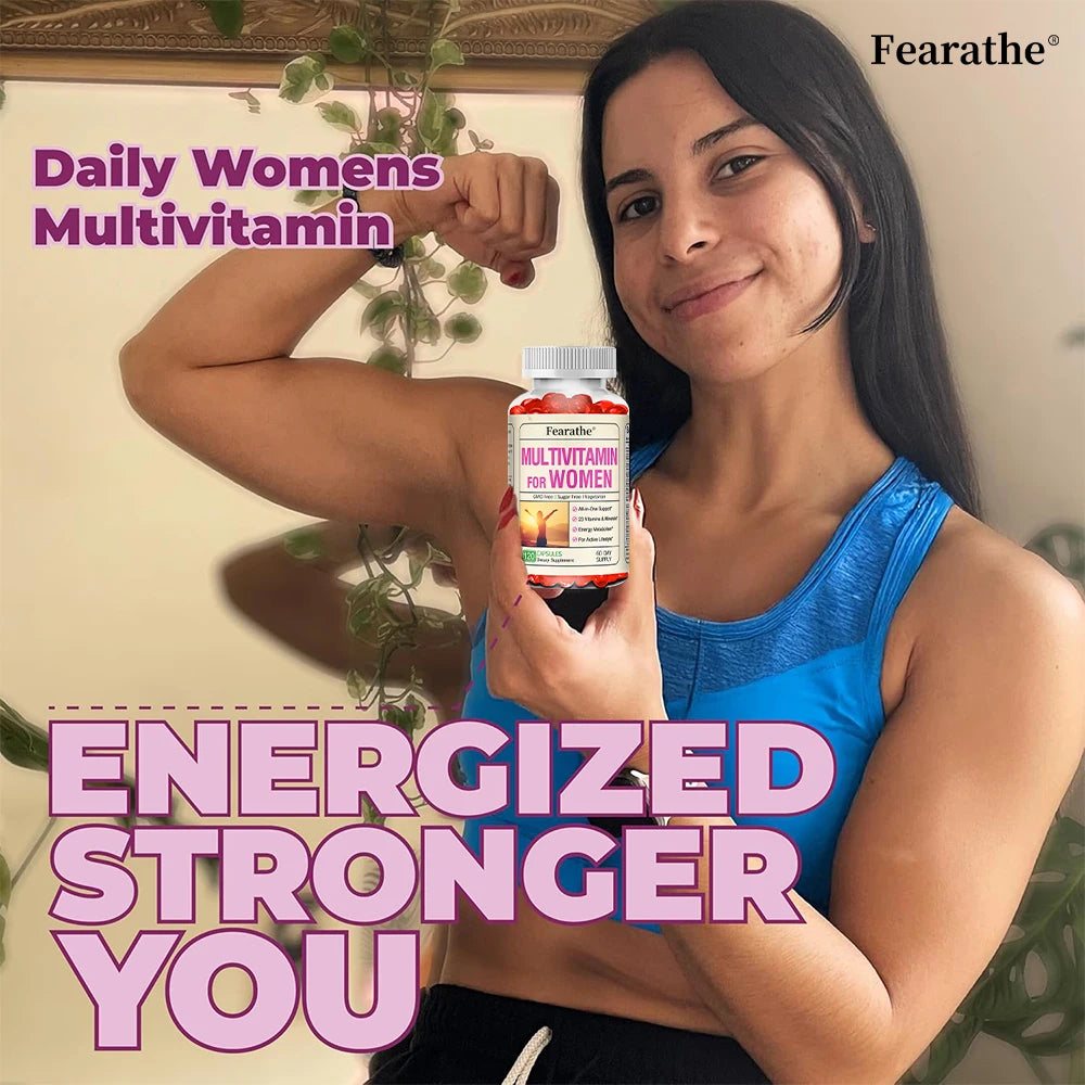 Women's Daily Multivitamin 120 Capsules – Energy & Immune Support Women's Multivitamin Qst