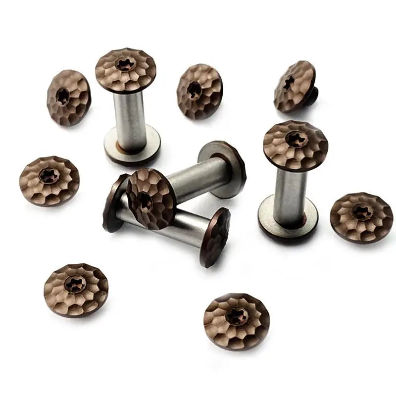 M4 Plum Blossom Knife Handle Screws – 416 Stainless Steel, 10 Sets Knife Handle Screws Qst