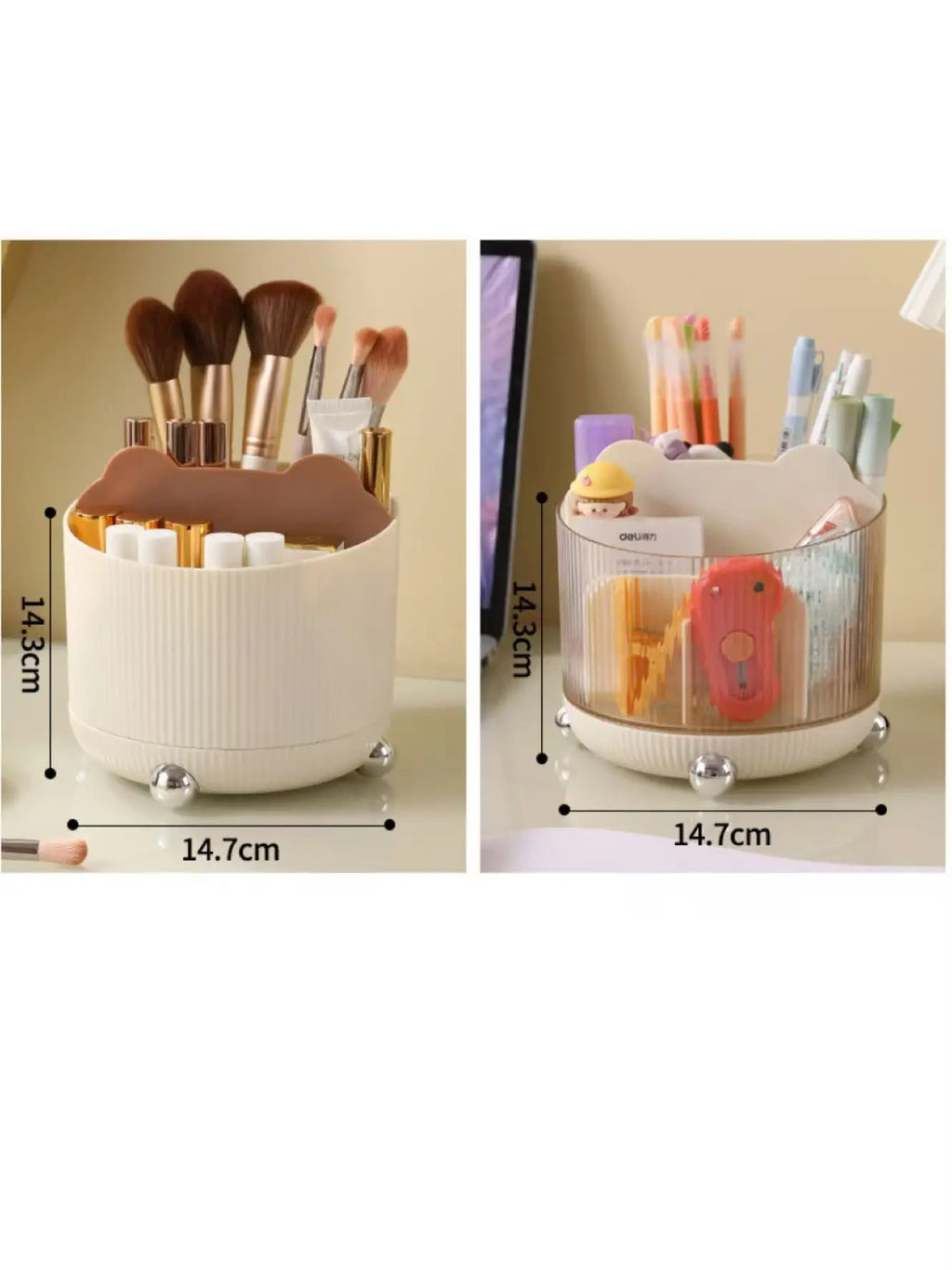 Rotating Makeup Organizer | Desktop Cosmetic Storage Box Makeup Organizer Qme