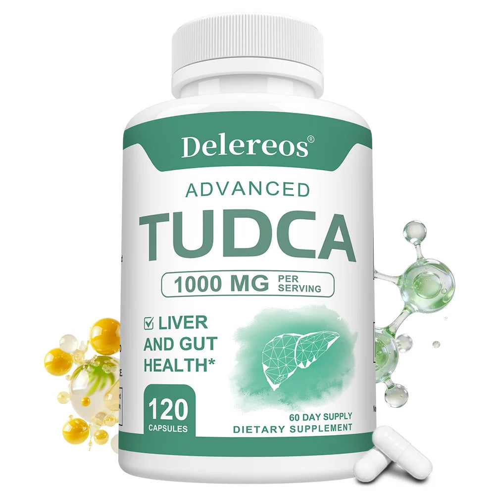 TUDCA 1000mg Capsules – Liver & Gallbladder Support | DETOXXTRA Liver Support Supplement Qst