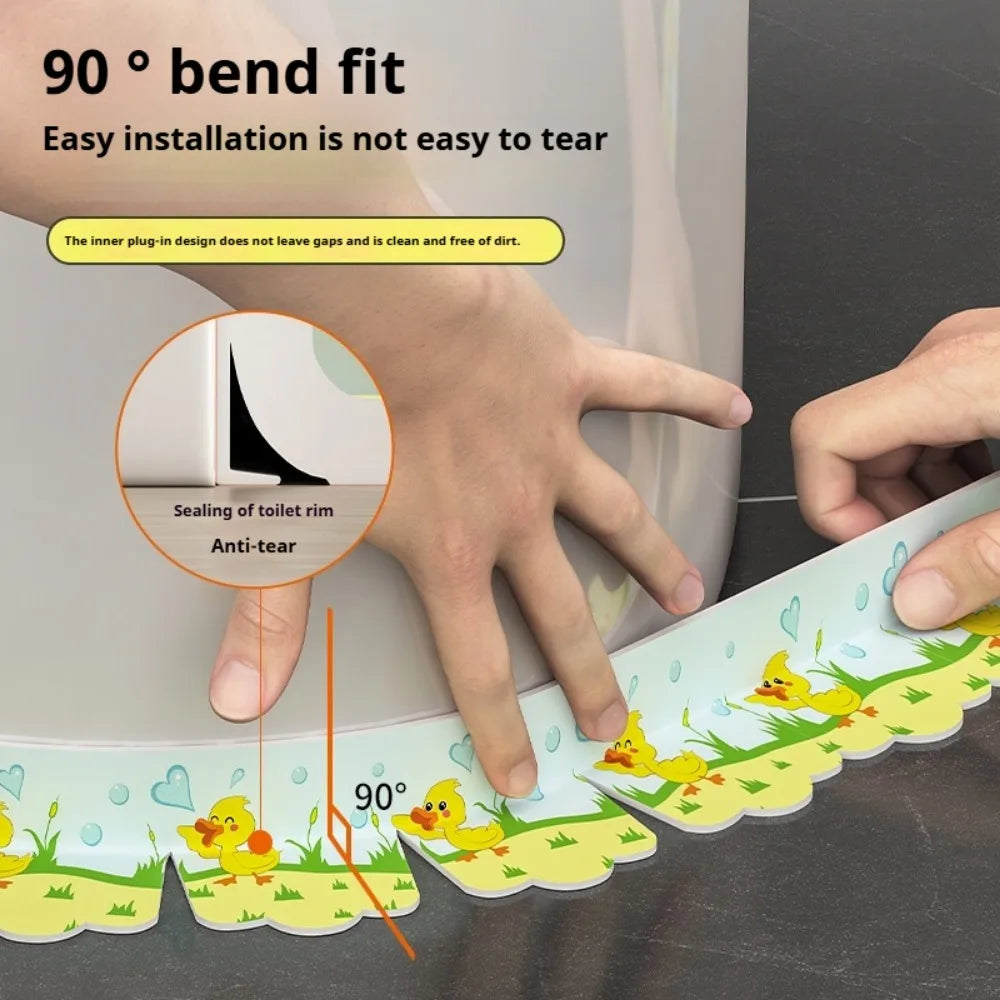 Self-Adhesive Waterproof Bathroom Sealing Tape 1.5m PVC Caulk Strip Waterproof Sealing Tape Qme