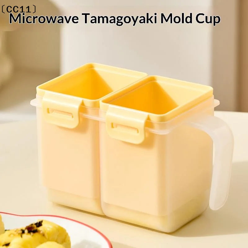 Microwave Tamagoyaki Egg Mold – Dual Cavity Easy Release Egg Cooking Mold Qme