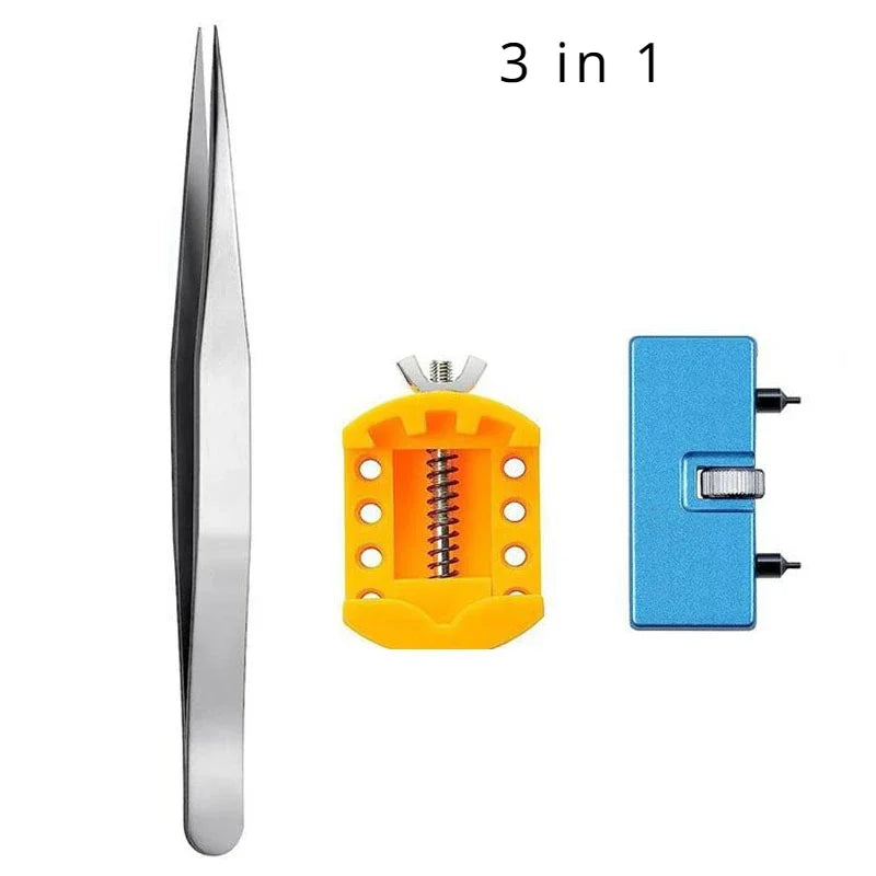 Watch Back Remover Tool – Adjustable Case Opener & Holder Watch Repair Tool Qme 3PACK