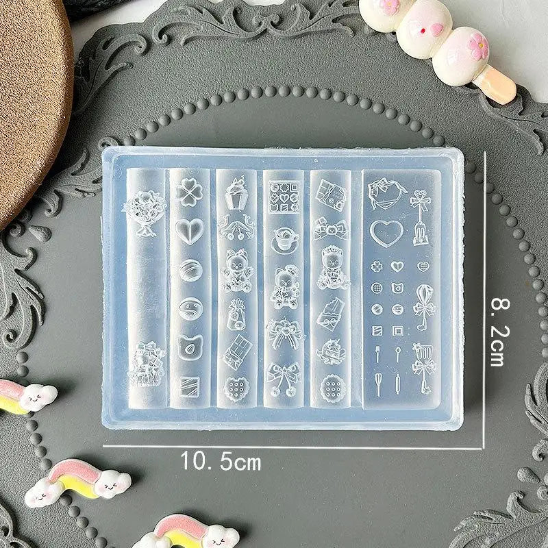 3D Fruit Flower Silicone Nail Mold – DIY Nail Art Template Nail Art Mold Qst A8