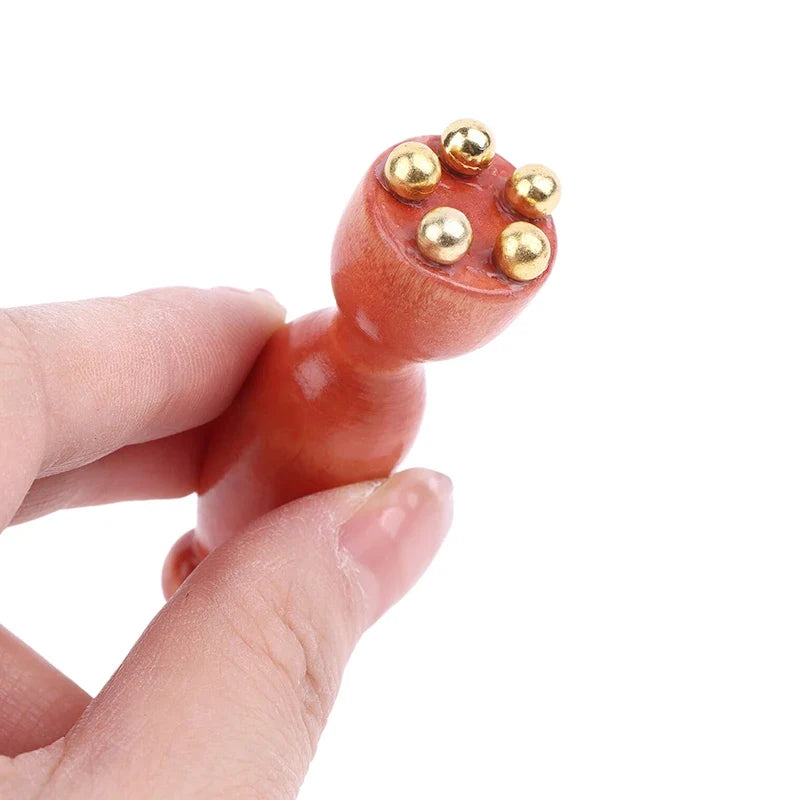 Lotus Seedpod Rosewood & Alloy Facial Massage Tool | Gua Sha Facial Massage Tool Qme