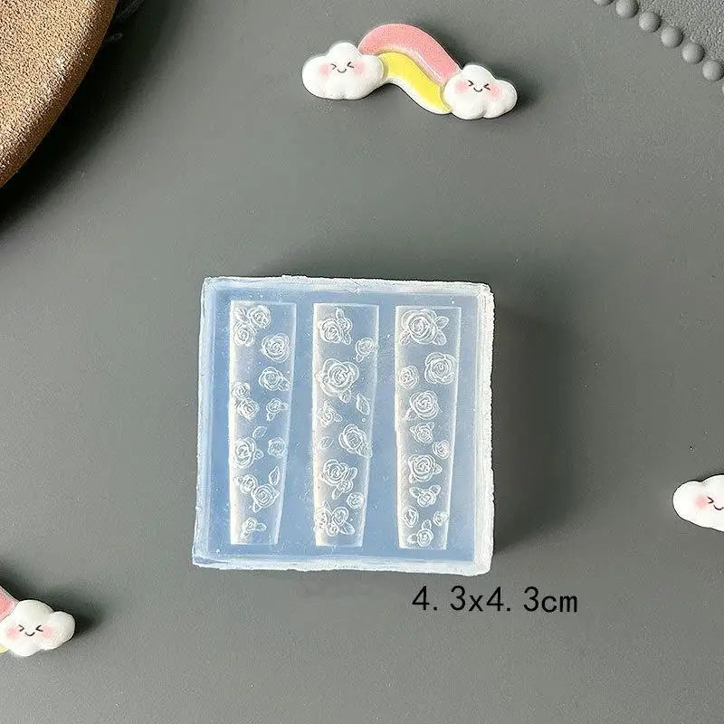 3D Fruit Flower Silicone Nail Mold – DIY Nail Art Template