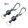 Magnetic Detachable Carabiner Clip Keychain D-Buckle Key Ring Carabiner Keychain Clip Qme 4pcs