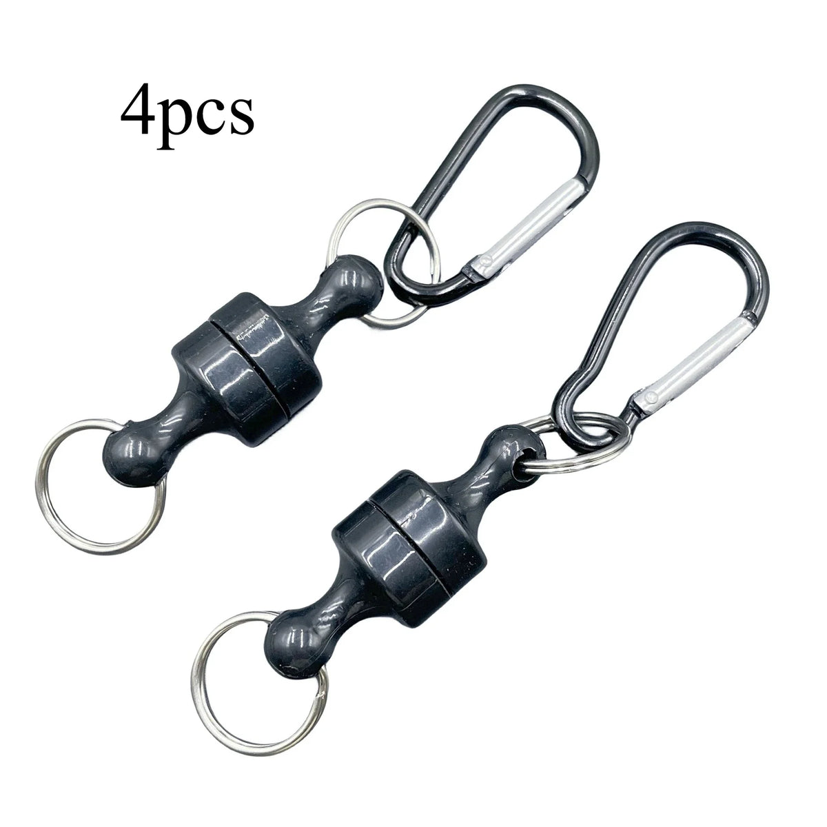Magnetic Detachable Carabiner Clip Keychain D-Buckle Key Ring Carabiner Keychain Clip Qme 4pcs