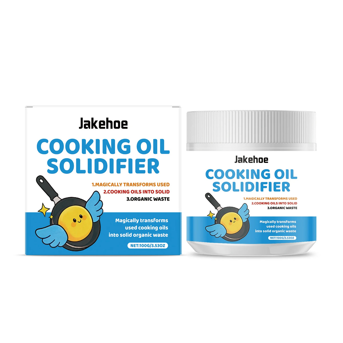 Kitchen Waste Oil Solidifier Powder – Eco-Friendly 100g Oil Solidifier Powder Qst 1PCS