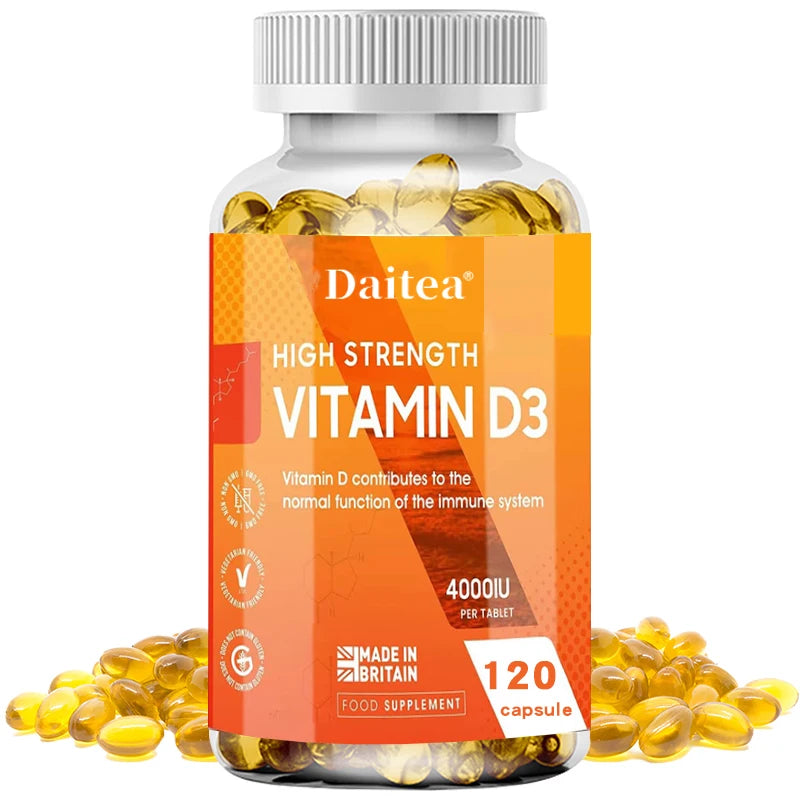 ZENVITALIZE Vitamin D3 120 Capsules – Immune & Bone Support Vitamin Supplement Qst 120 count-1 bottle