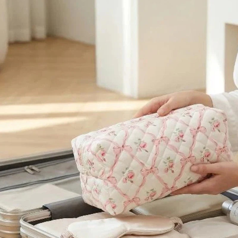 Padded Cosmetic Bag Large Capacity Hair Dryer Storage Pouch Cosmetic Storage Bag Qme