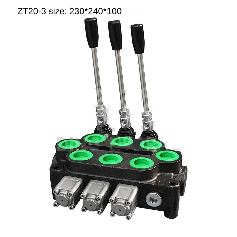 ZT20 Hand Directional Multiway Valve – Forklift Cylinder Control Hydraulic Directional Valve Qst 3