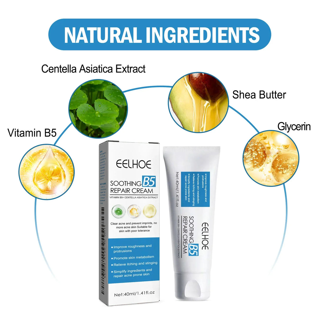 B5 Repair Cream – Hydrating Moisturizer for Dry Skin Face Moisturizer Cream Qme