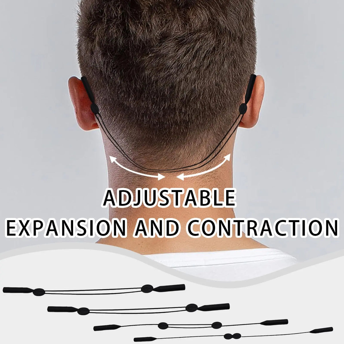 VOPHA Glasses Strap – Eyewear Retainer for Rides & Sports Eyewear Strap Qst