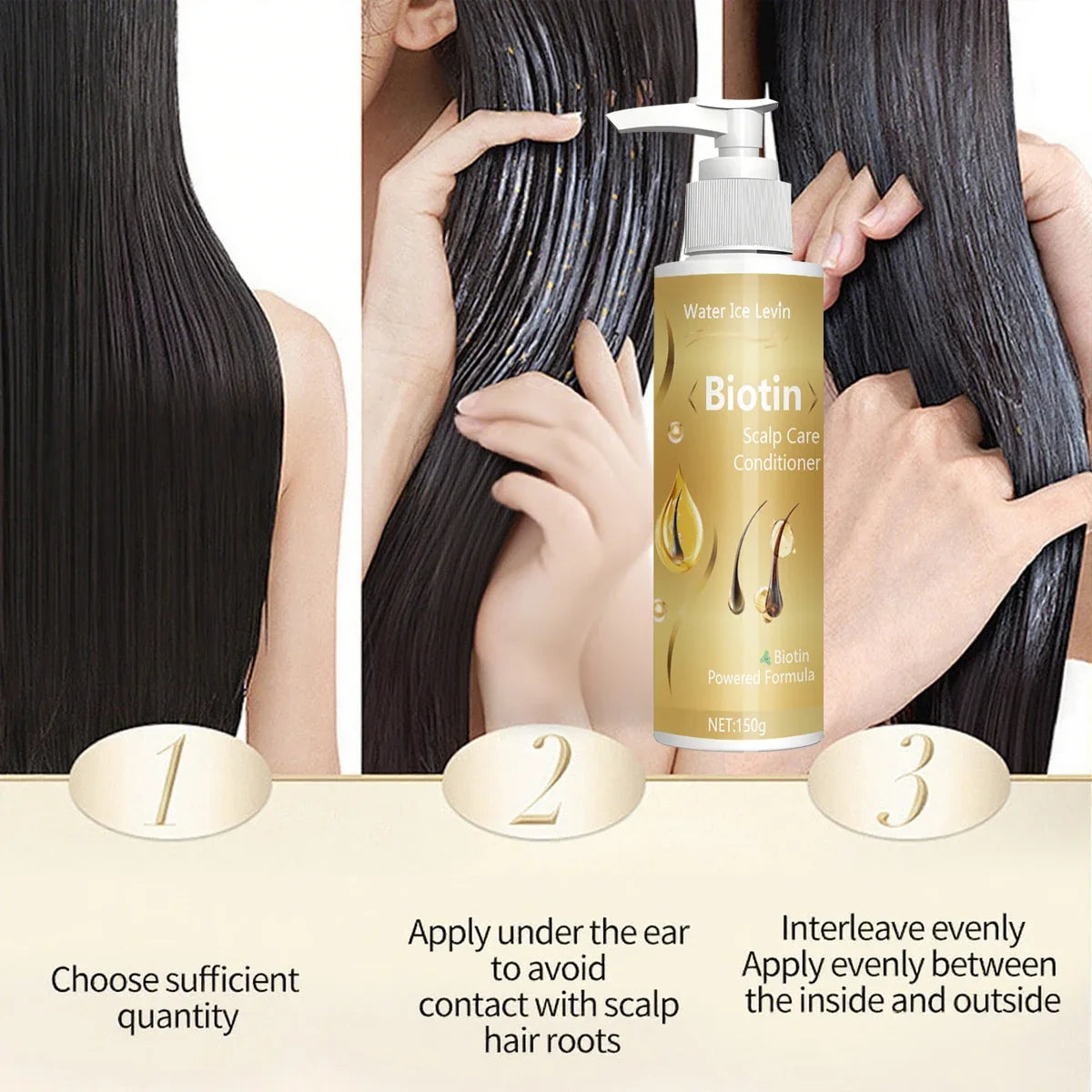 Biotin Conditioner with Collagen & Grape Seed Oil | Qme Hair Conditioner Qme
